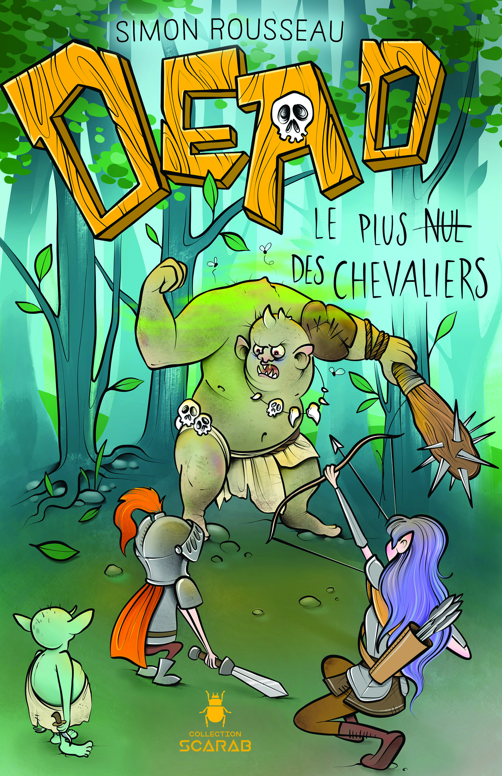 Couverture ebook de DEAD : Le plus nul des chevaliers, de Simon Rousseau