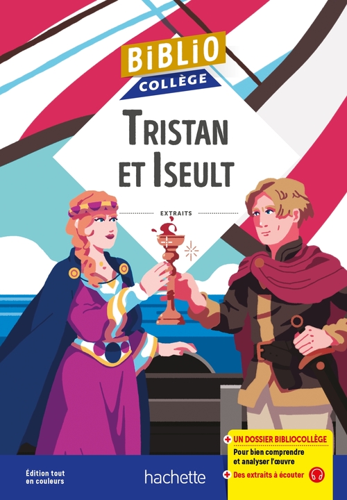 Couverture ebook de Bibliocollège - Tristan et Iseult, de Marina Ghelber, Natacha Toillon