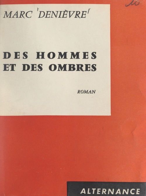 ebook cover of Des hommes et des ombres, by Marc Denievre
