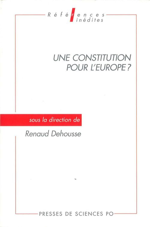 ebook cover of Une Constitution pour l'Europe ?, by Renaud Dehousse
