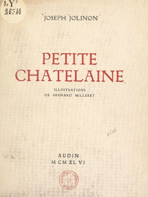 Couverture ebook de Petite châtelaine, de Joseph Jolinon