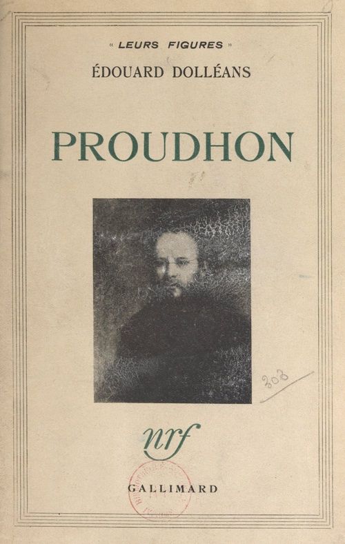 Couverture ebook de Proudhon, de Edouard Dolleans