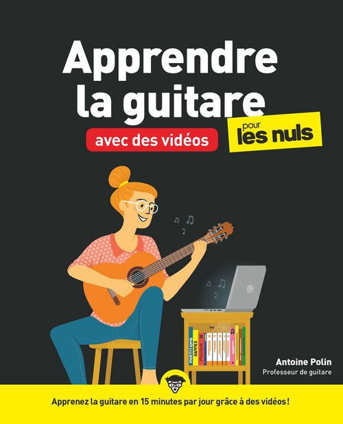 Couverture ebook de Apprendre la guitare en vidéos pour les Nuls Mégapoche, de Antoine Polin