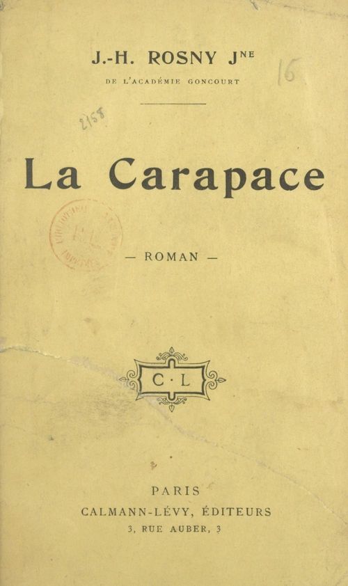 Couverture ebook de La carapace, de J.-H. Rosny Jeune