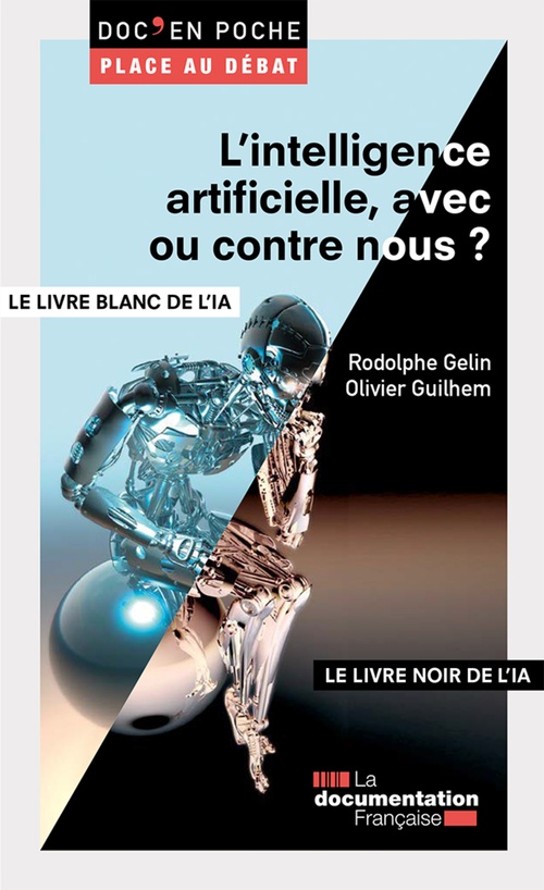 Couverture ebook de L'intelligence artificielle, avec ou contre nous ?, de Rodolphe Gelin, Olivier Guilhem