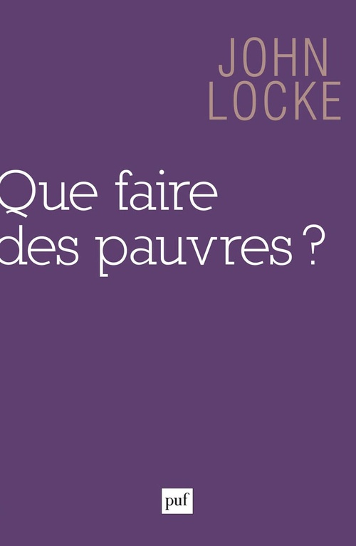 Couverture ebook de Que faire des pauvres ?, de John Locke