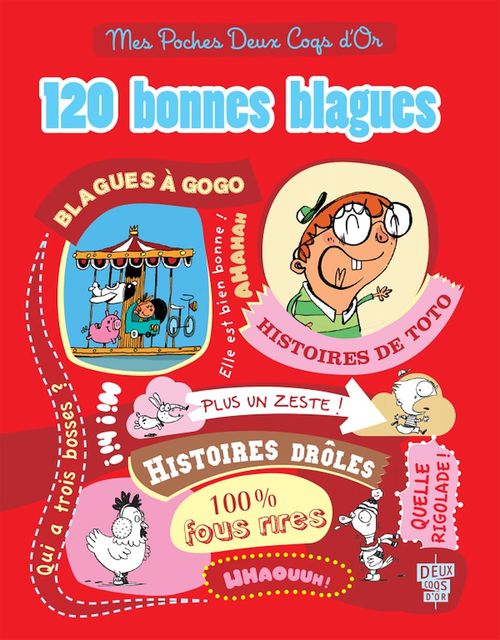 Couverture ebook de 120 bonnes blagues, de Collectif