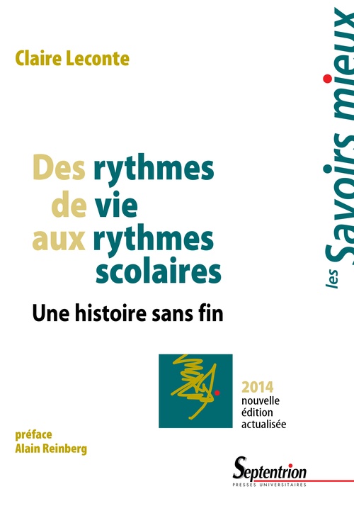 ebook cover of Des rythmes de vie aux rythmes scolaires, by Pu Septentrion