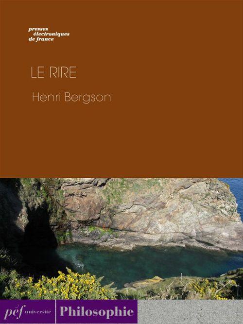 Couverture ebook de Le Rire, de Henri Bergson