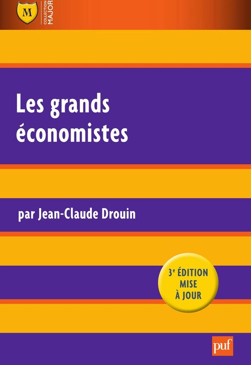 Couverture ebook de Les grands économistes, de Jean-claude Drouin