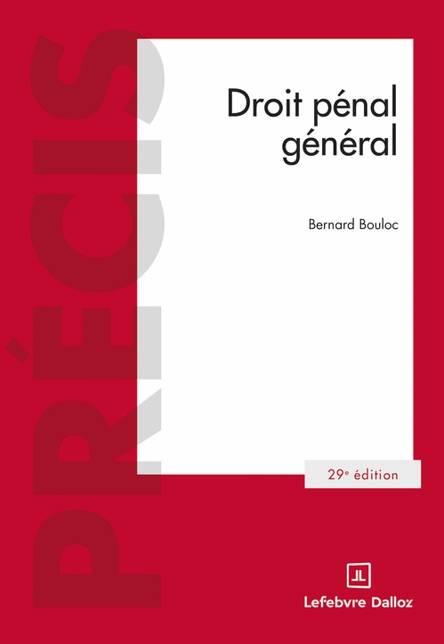 Couverture ebook de Droit pénal général 29ed, de Bernard Bouloc