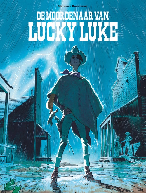ebook cover of De moordenaar van Lucky Luke (Bonhomme), by Matthieu Bonhomme