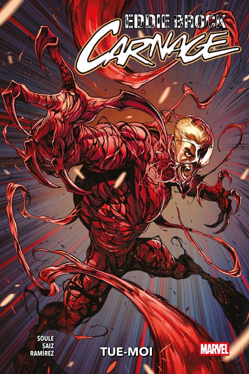 Couverture ebook de Eddie Brock: Carnage (2025) T01, de Charles Soule, Juanan Ramirez, Jesus Saiz