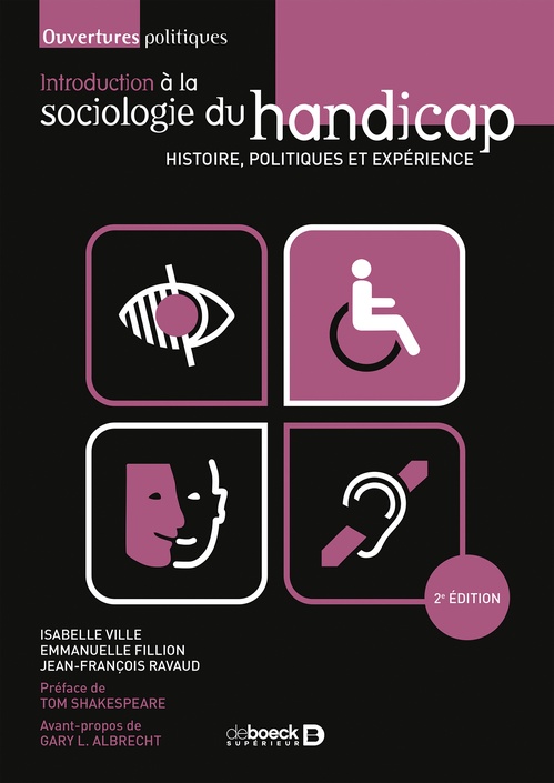 Couverture ebook de Introduction à la sociologie du handicap, de Isabelle Ville, Gary L. Albrecht, Emmanuelle Fillion, Jean-François Ravaud