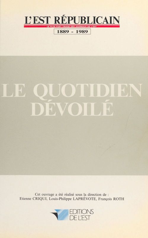 Couverture ebook de Le quotidien dévoilé, de Etienne Criqui