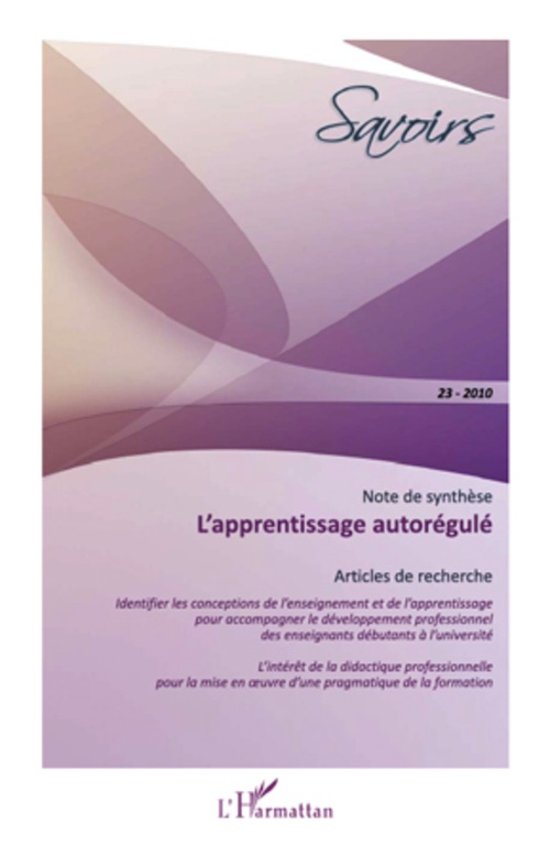 Couverture ebook de L'apprentissage autorégulé, de Collectif