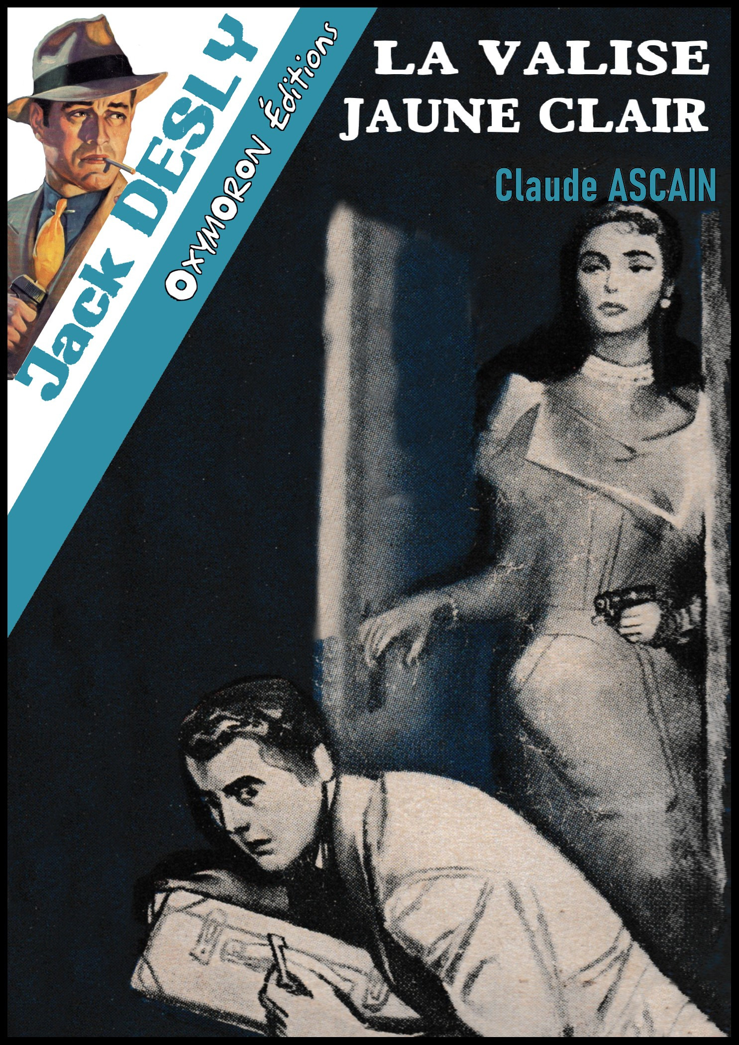 Couverture ebook de La valise jaune clair, de Claude Ascain