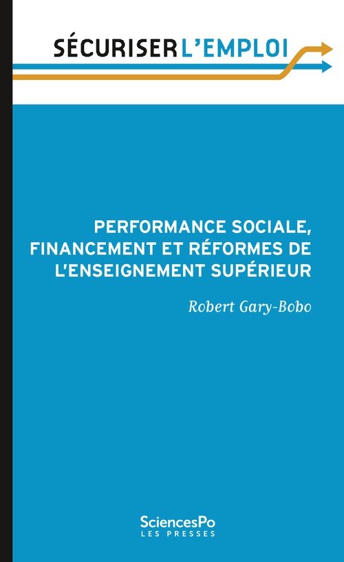 ebook cover of Performance sociale, financement et réformes de l'enseignement supérieur, by Robert Gary-bobo