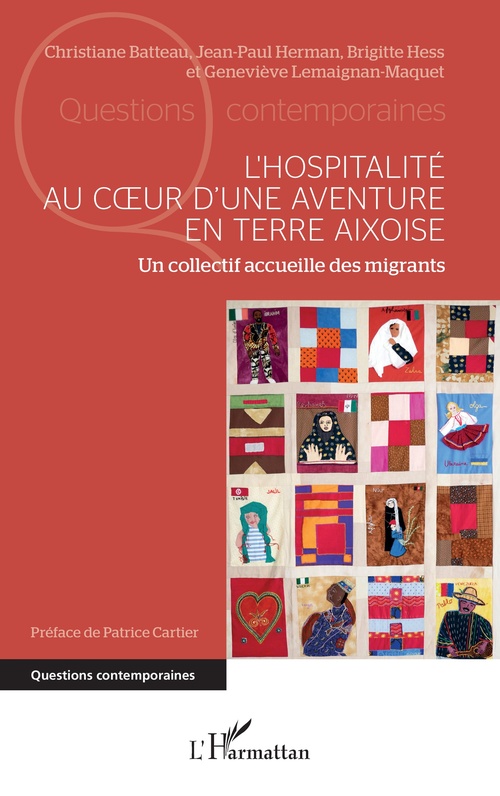 Couverture ebook de L'hospitalité au coeur d'une aventure en terre aixoise, de Christiane Batteau, Jean-Paul Herman, Brigitte Hess, Geneviève Lemaignan-Maquet