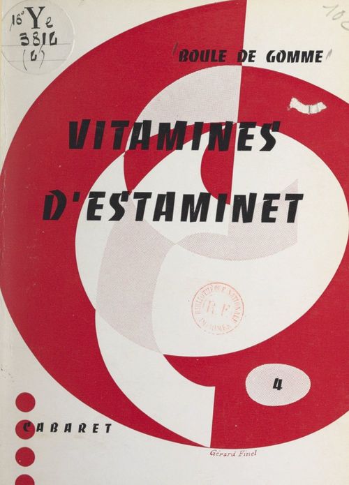 Couverture ebook de Vitamines d'estaminet, de Boule De Gomme