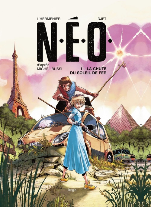 Couverture ebook de N.E.O. - Tome 1 - La chute du soleil de fer, de Michel Bussi, Maxe L'Hermenier, Djet