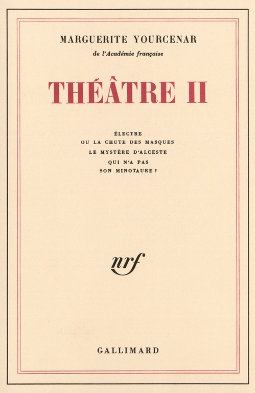 Couverture ebook de Théâtre (Tome 2), de Marguerite Yourcenar