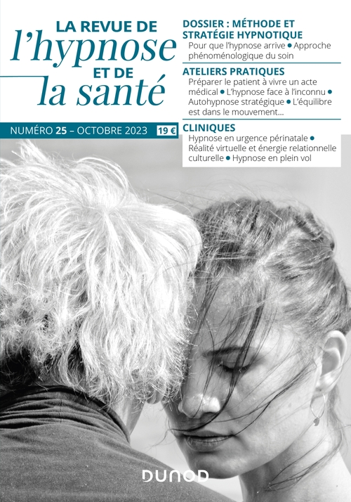 Couverture ebook de Revue de l'hypnose et de la santé N°25 - 4/2023, de Collectif