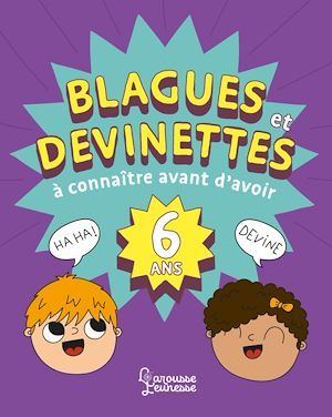 Couverture ebook de Blagues et devinettes à connaître avant d'avoir 6 ans, de Aurore Meyer