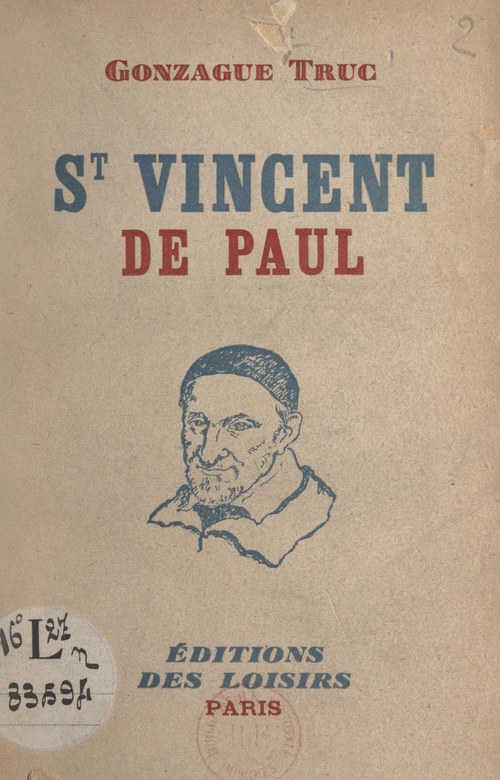 Couverture ebook de St Vincent de Paul, de Gonzague Truc