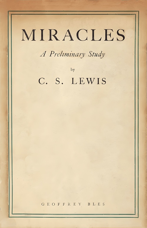 ebook cover of Miracles, by C. S. Lewis