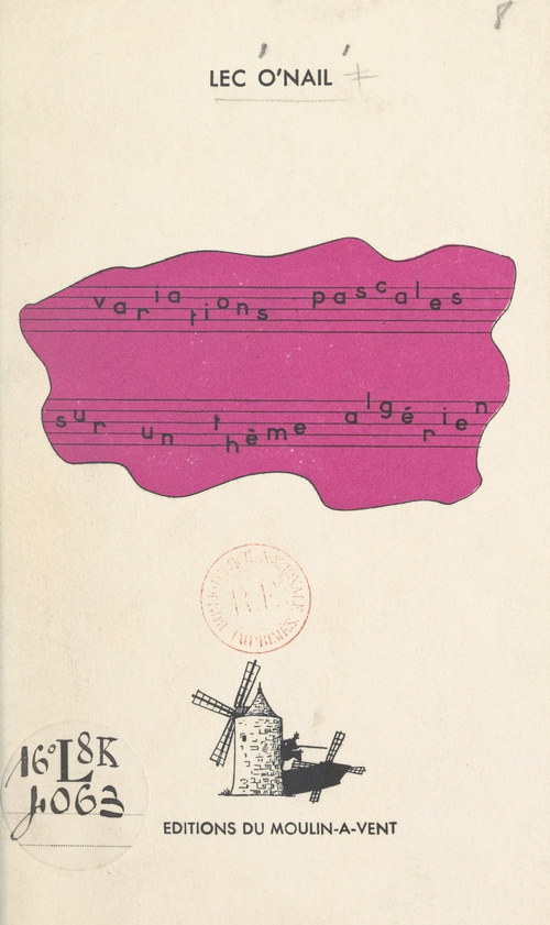 Couverture ebook de Variations pascales sur un thème algérien, de Lec O'Nail