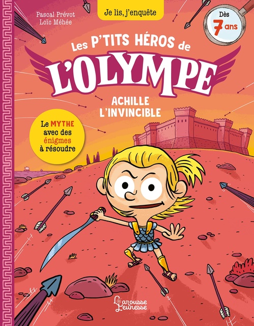 Couverture ebook de Les petits héros de l'Olympe - Achille l'invincible, de Pascal Prévot, Loïc Méhée