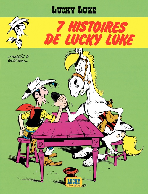Couverture ebook de Lucky Luke - Tome 15 - 7 histoires complètes, de René Goscinny, Morris