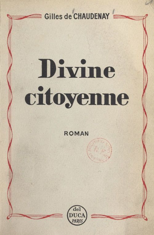 Couverture ebook de Divine citoyenne, de Gilles De Chaudenay