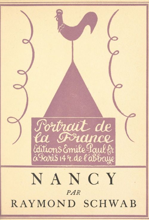 Couverture ebook de Nancy, de Raymond Schwab