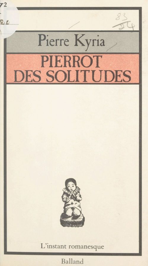 ebook cover of Pierrot des solitudes, by Pierre Kyria