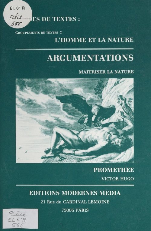 ebook cover of Prométhée, Victor Hugo, by Anne-Marie Marina-Mediavilla